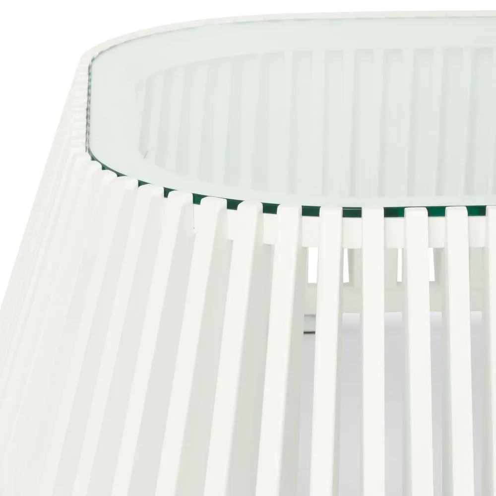 Maya Low Coffee Table, White