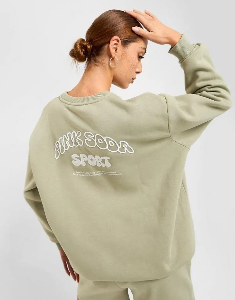 Pink Soda Sport Baton Oversized Sweatshirt