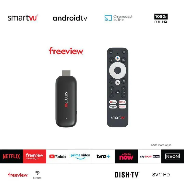 DishTV SmartVU SV11HD Android TV Dongle