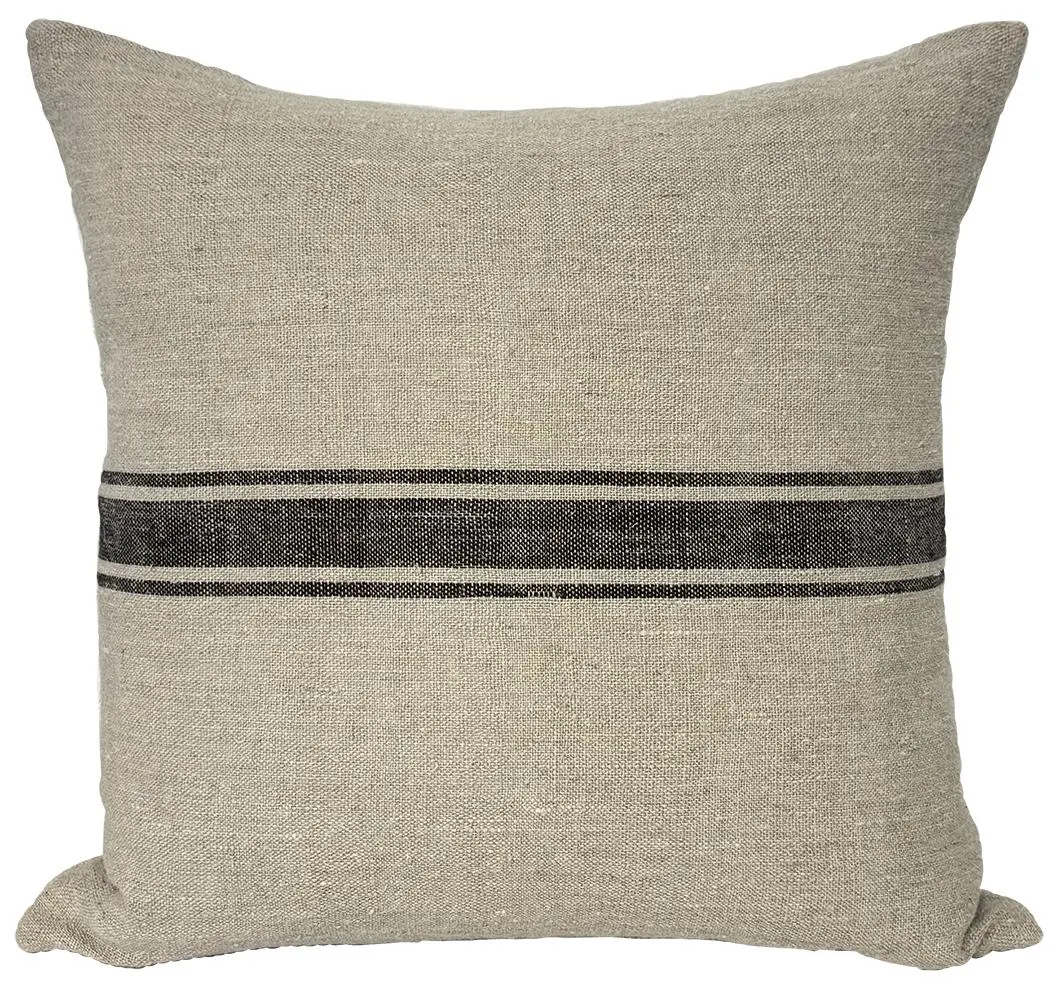 Russet stripe cushion cover 60cm