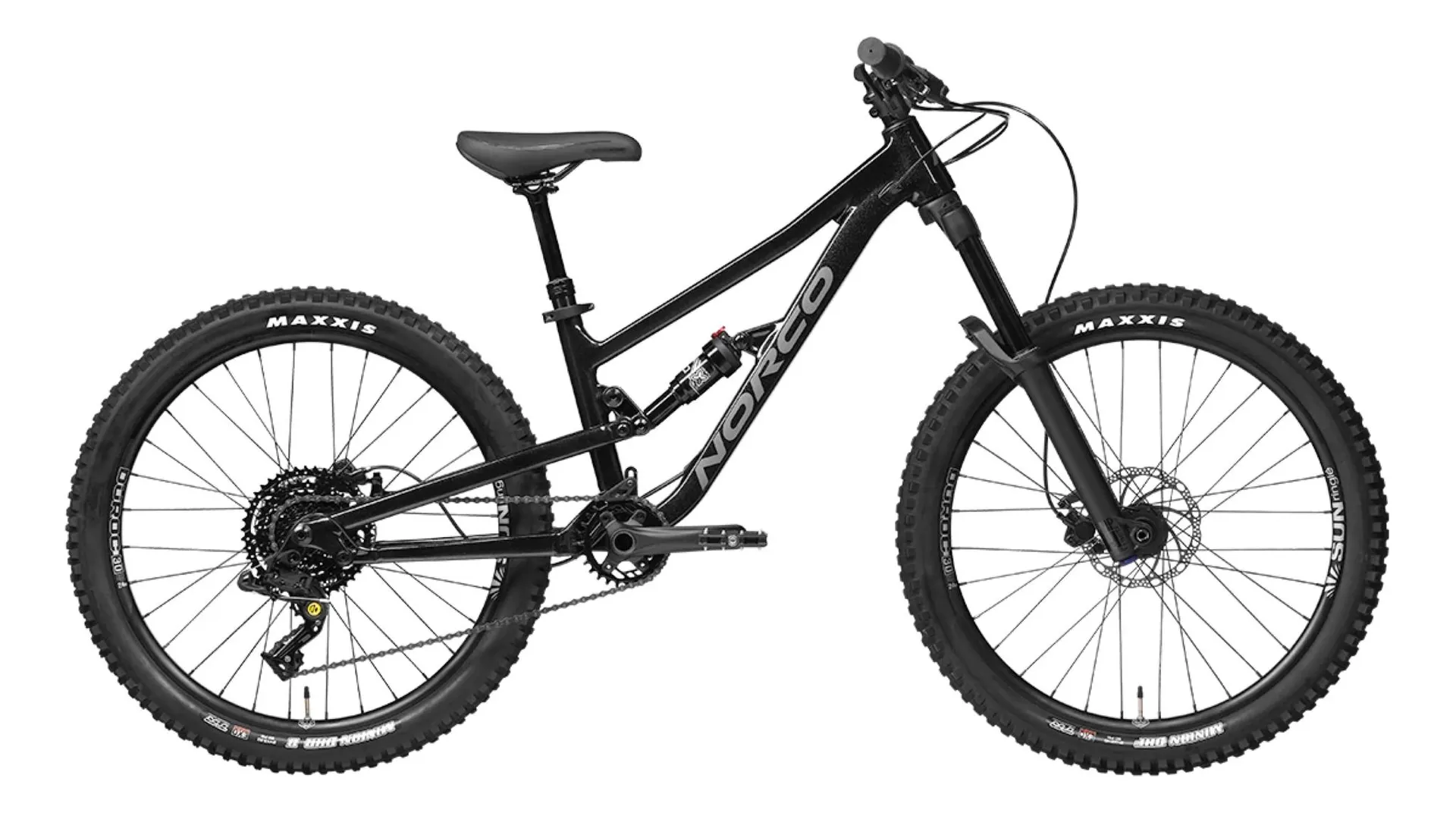 Norco Fluid FS 2 24 Youth Dual Suspension Mountain Bike Black/Charcoal