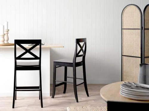 Hamptons Bar Stool - Black