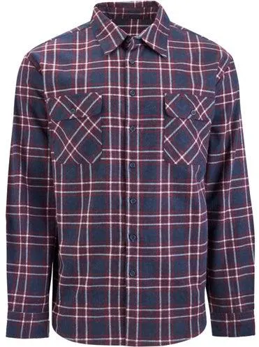 Men's Flannel Shirt in Burgundy