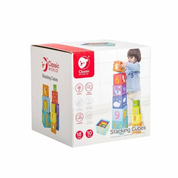 Classic World Stacking Cubes