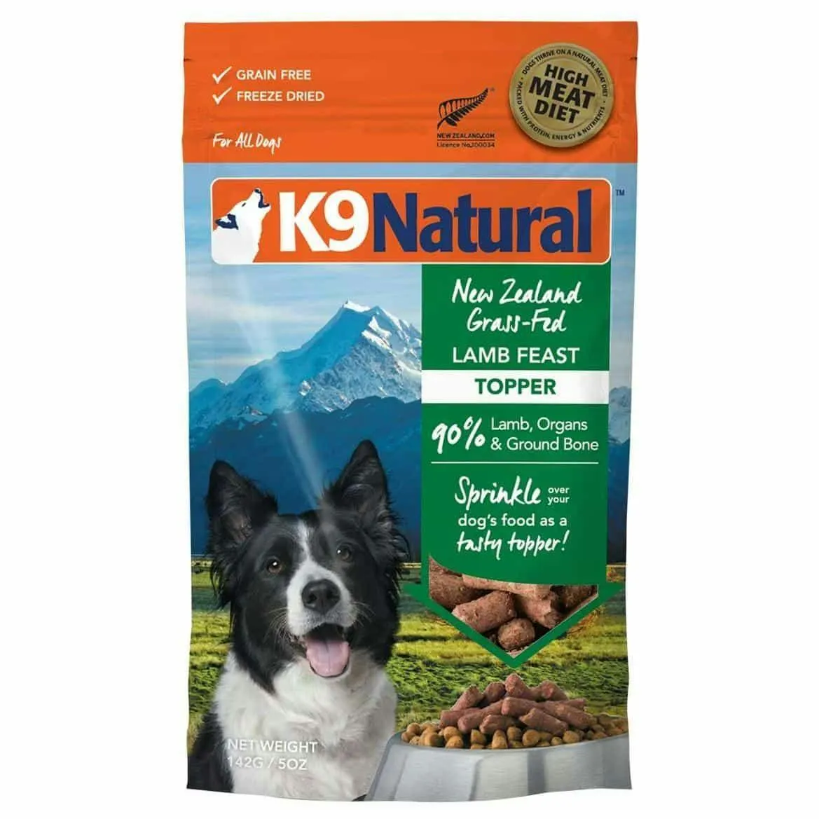 K9 Natural Lamb Feast Topper Dry Dog Food