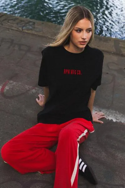 RPM EMB Tee Black