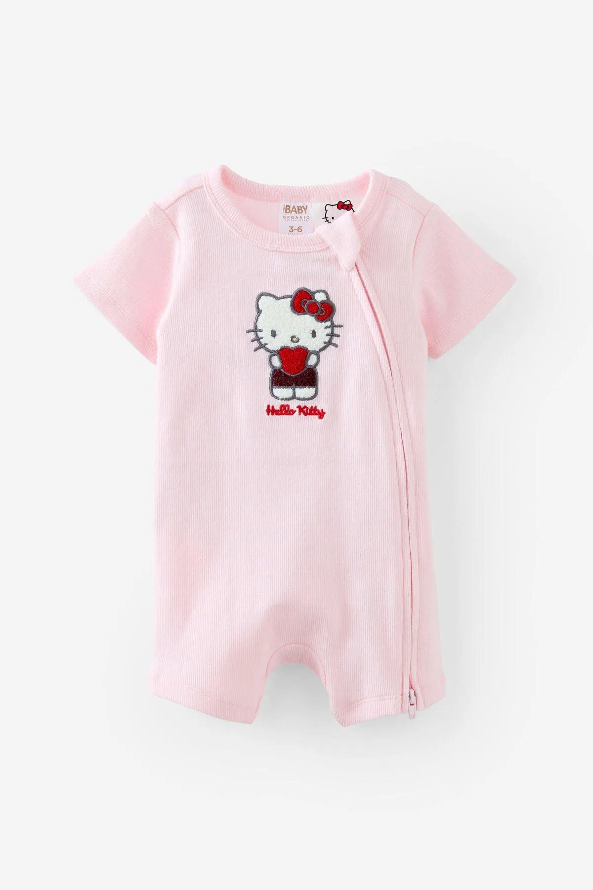 Sanrio Hello Kitty Short Sleeve Zip Romper