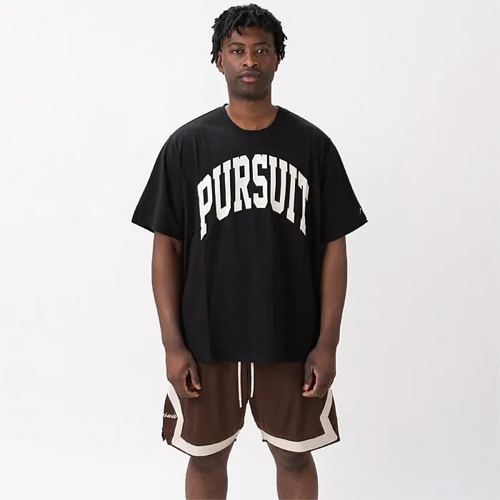 Arch Track Tee In Black