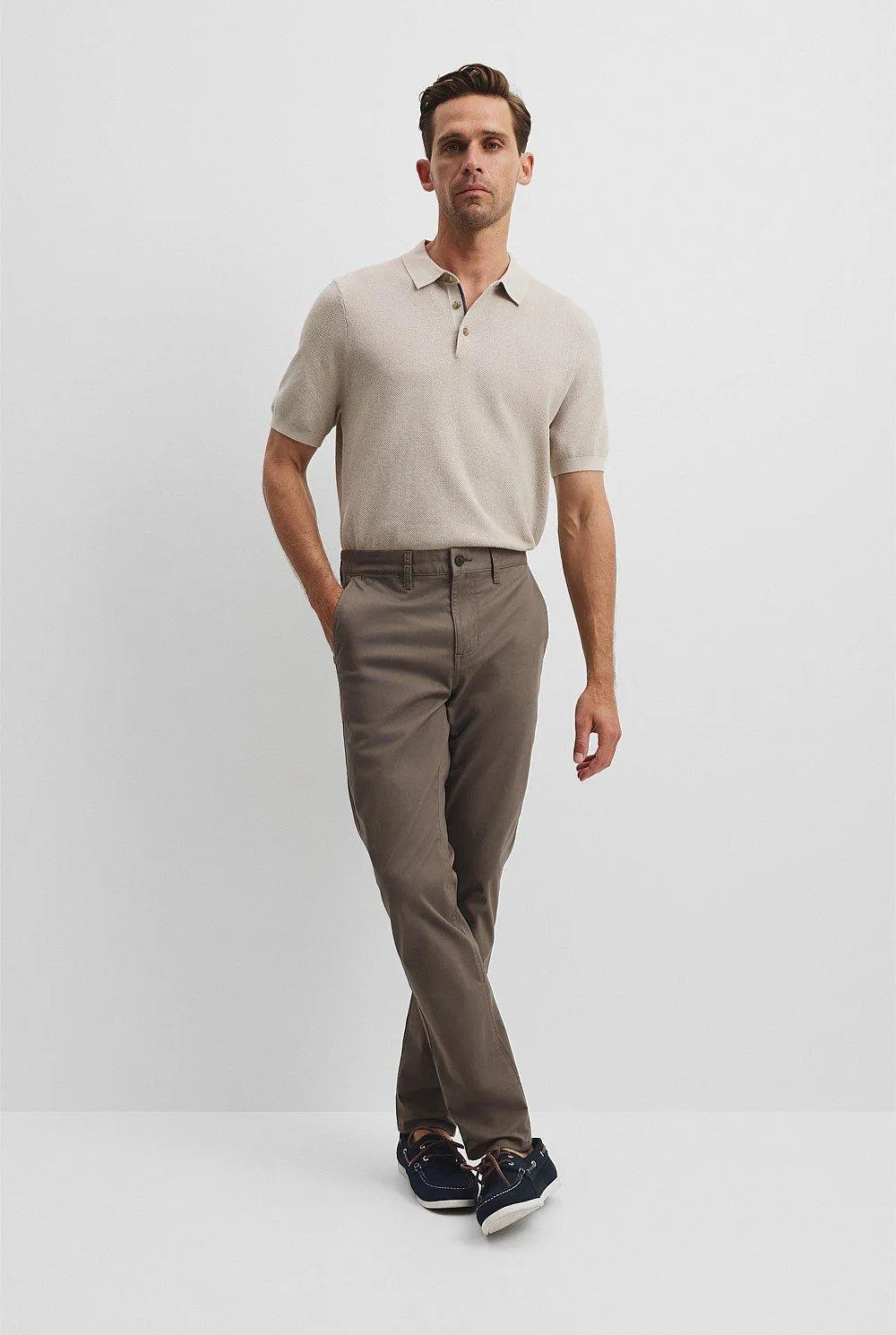 Australian Cotton Tapered Fit Stretch Chino