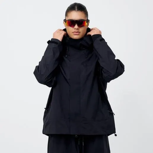 R&R Sport Islington Women's 20k Waterproof Rain Jacket in Black