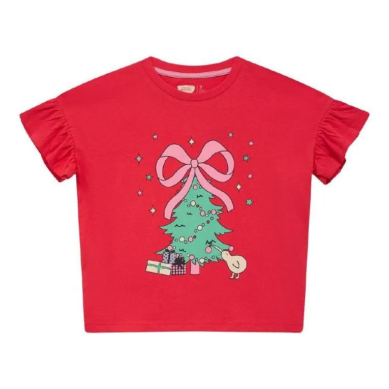 Young Original Frill Sleeve Christmas Tee