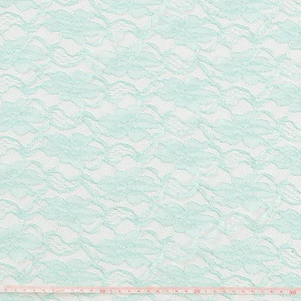 Angel Lace Fabric, Mint- Width 140cm