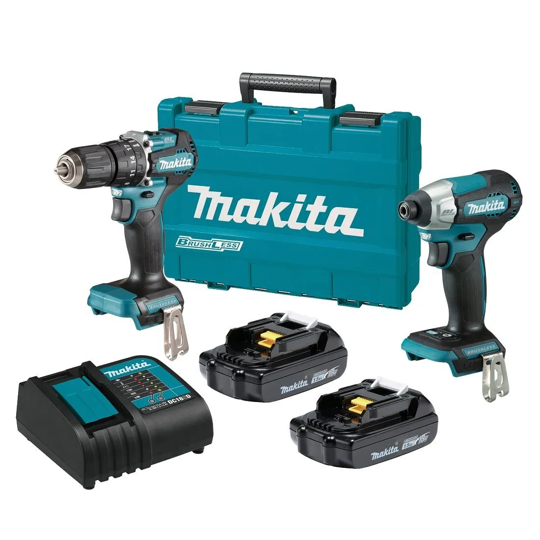 18V LXT Sub-Compact Brushless 2-Piece Hammer Drill Driver / Impact Driver Kit DLX2414SY