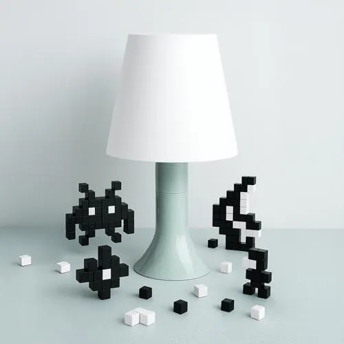 Pixel Cactus Green/White Table Lamp