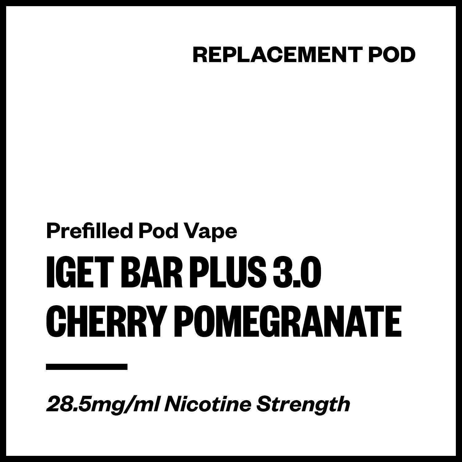 IGET Bar Plus 3.0 - Cherry Pomegranate (Replacement Pod)