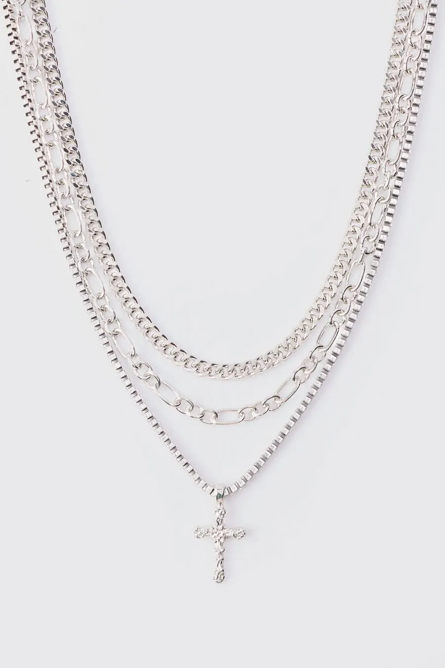 Cross Multi Layer Necklace