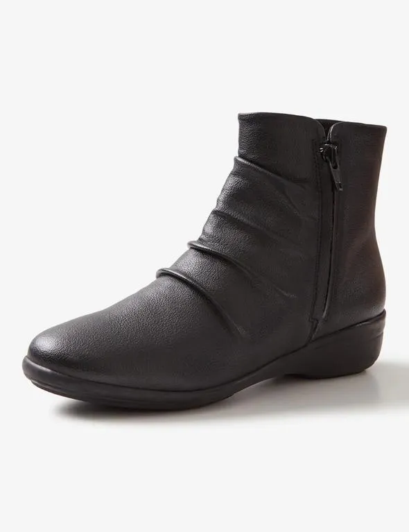 Rivers Glory Ankle Double Zip Wedge Comfort Boot