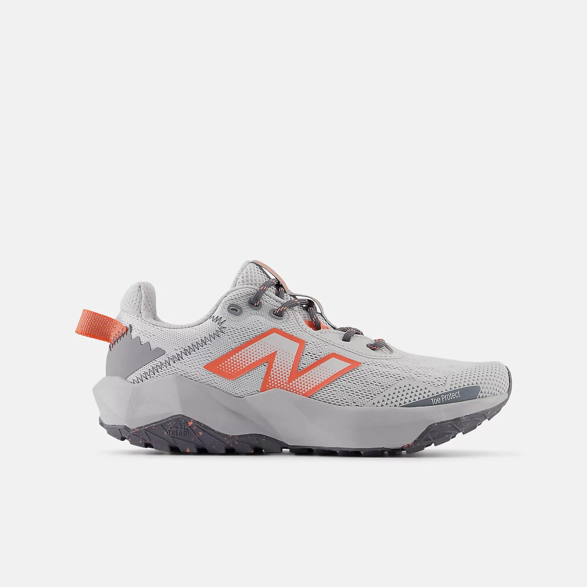 New Balance Youth Nitrel v6 Trail Running Shoes Grey Matter/Slate Grey/Flare