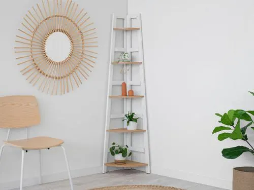 Porto Corner Shelves - White