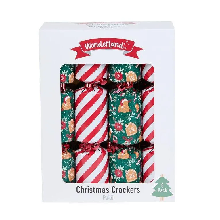 Wonderland Christmas Crackers Assorted 8 Pack