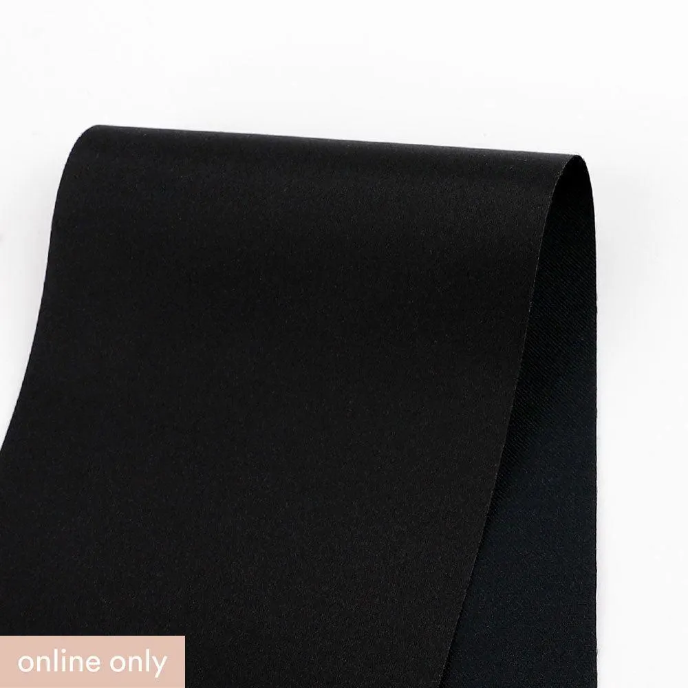 Silk / Cotton Satin - Black