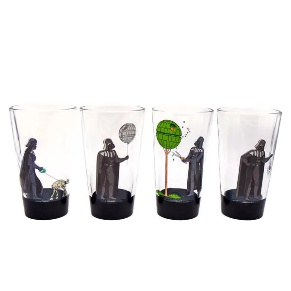 Star Wars - Darth Vader's Free Time Glass Set of 4