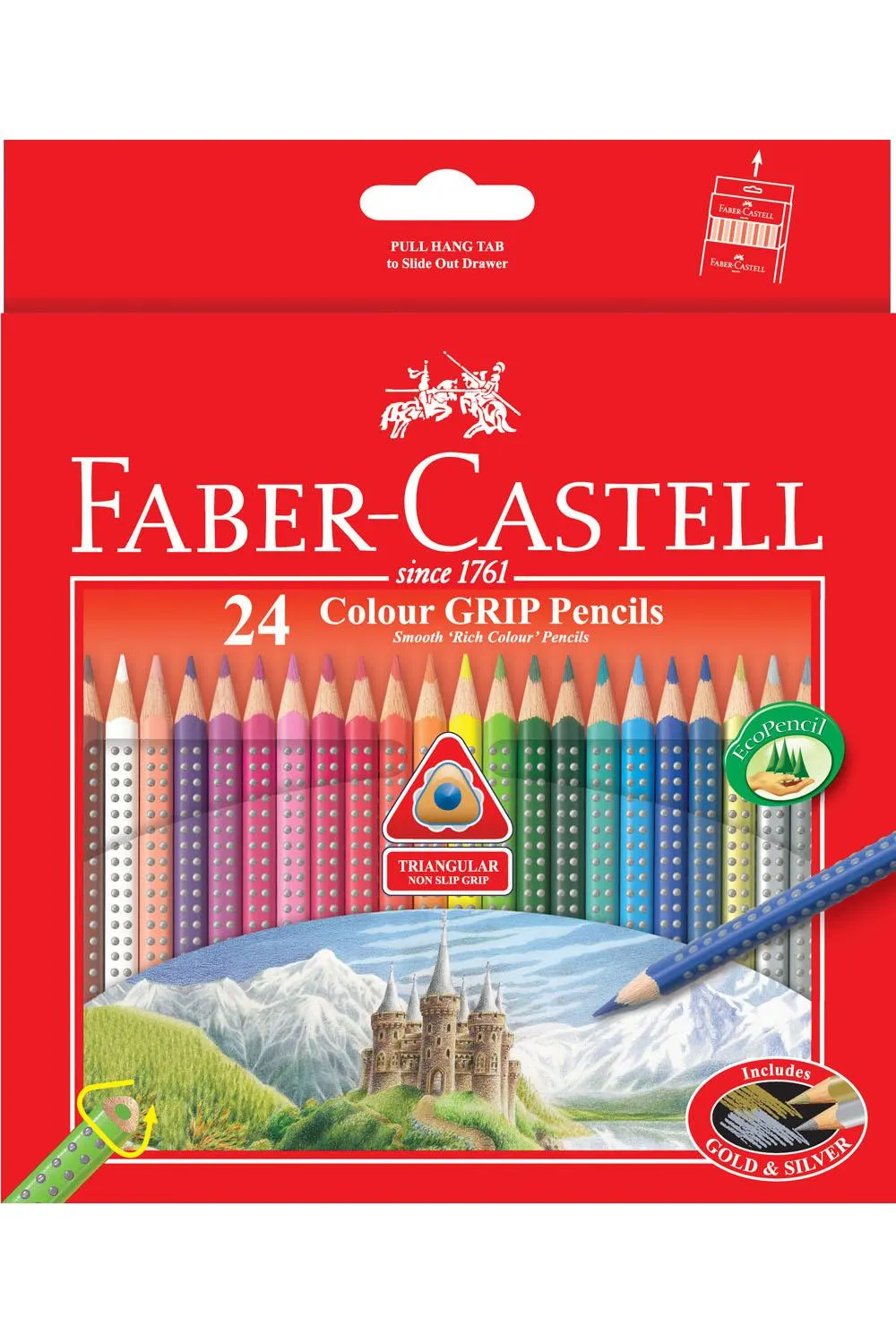 Faber Castell Colour Grip Pencils Pack of 24