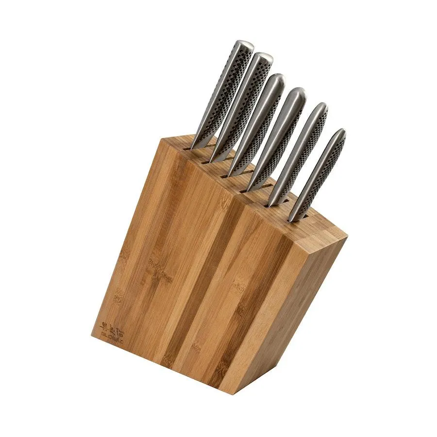 Global Kyoto 7 Piece Knife Block Set Bamboo