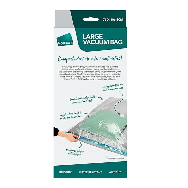 Seymour's Snazzee Vacuum Bag Clear