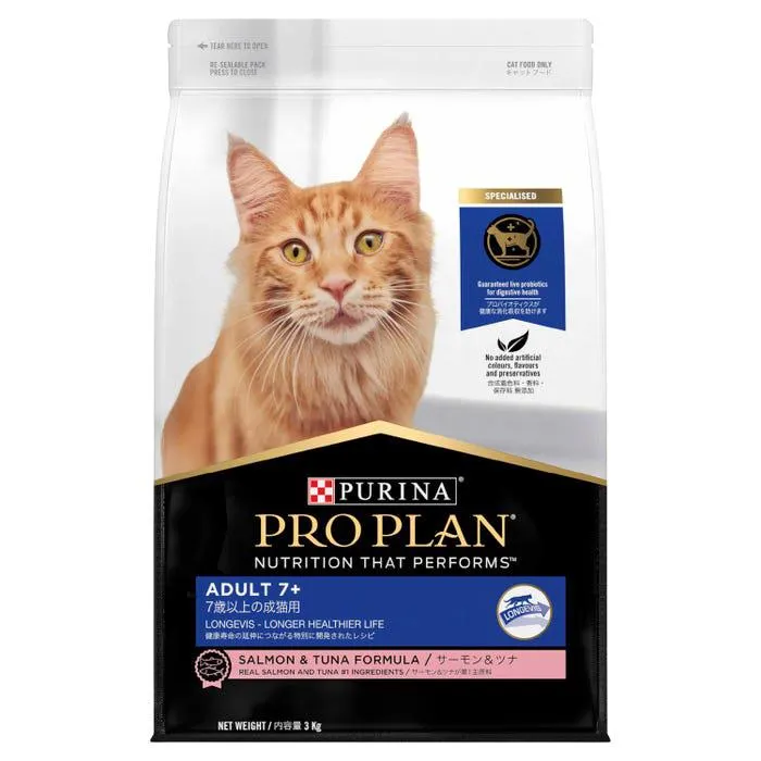Pro Plan Adult 7+ Salmon & Tuna Cat Food 3kg
