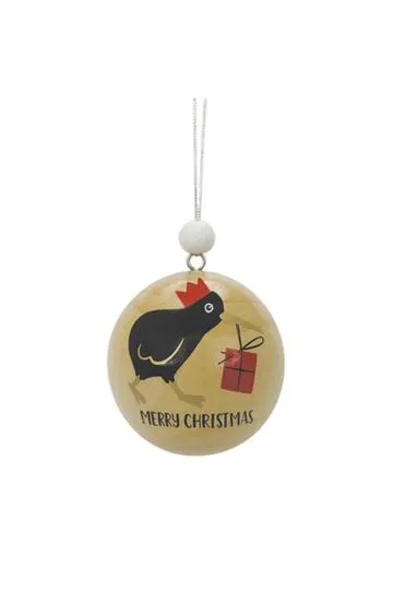 DQ & Co. Bauble Wooden Kiwi Present