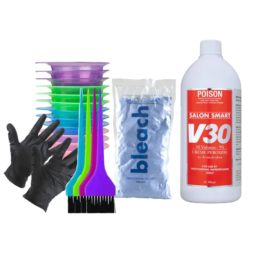 Salon Smart 30Vol (9%) Blue Bleach Kit