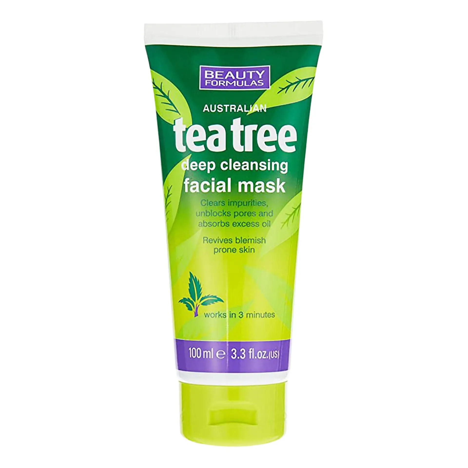 Beauty Formulas Tea Tree Facial Mask 100ml
