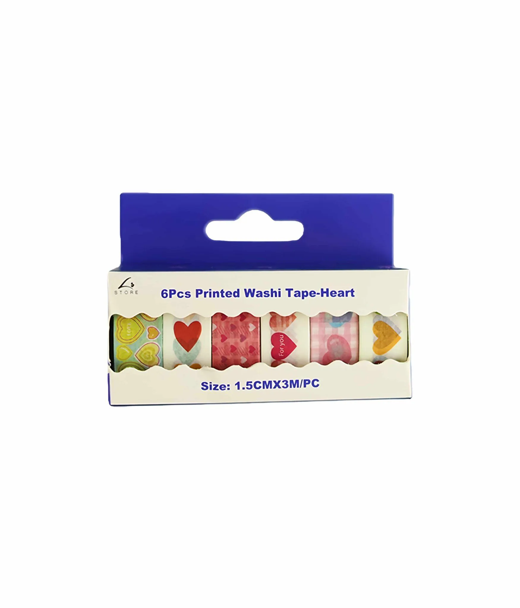 Heart Washi Tape 6pk