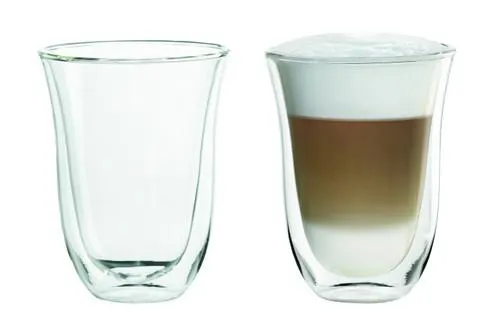 Delonghi Double Wall Latte Glasses Set