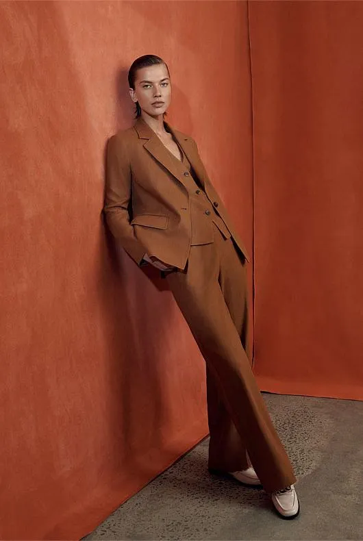 Cotton Linen Pull On Pant