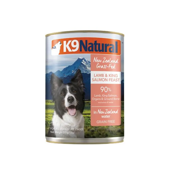 K9 Natural Lamb And King Salmon Feast Canned Dog Food 370g