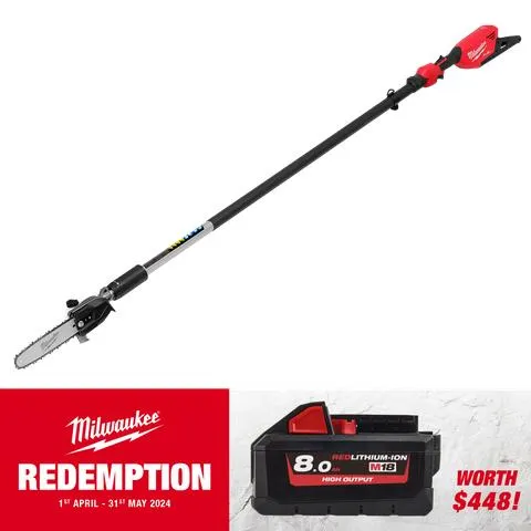 Milwaukee M18 FUEL Telescoping Pole Saw 12in 18V - Bare Tool
