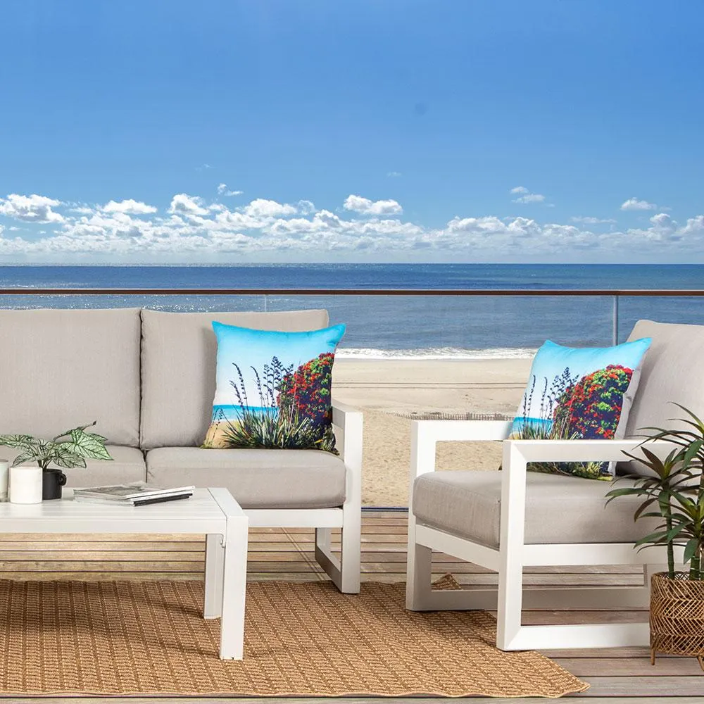 Delfi Outdoor 3 Seater, White