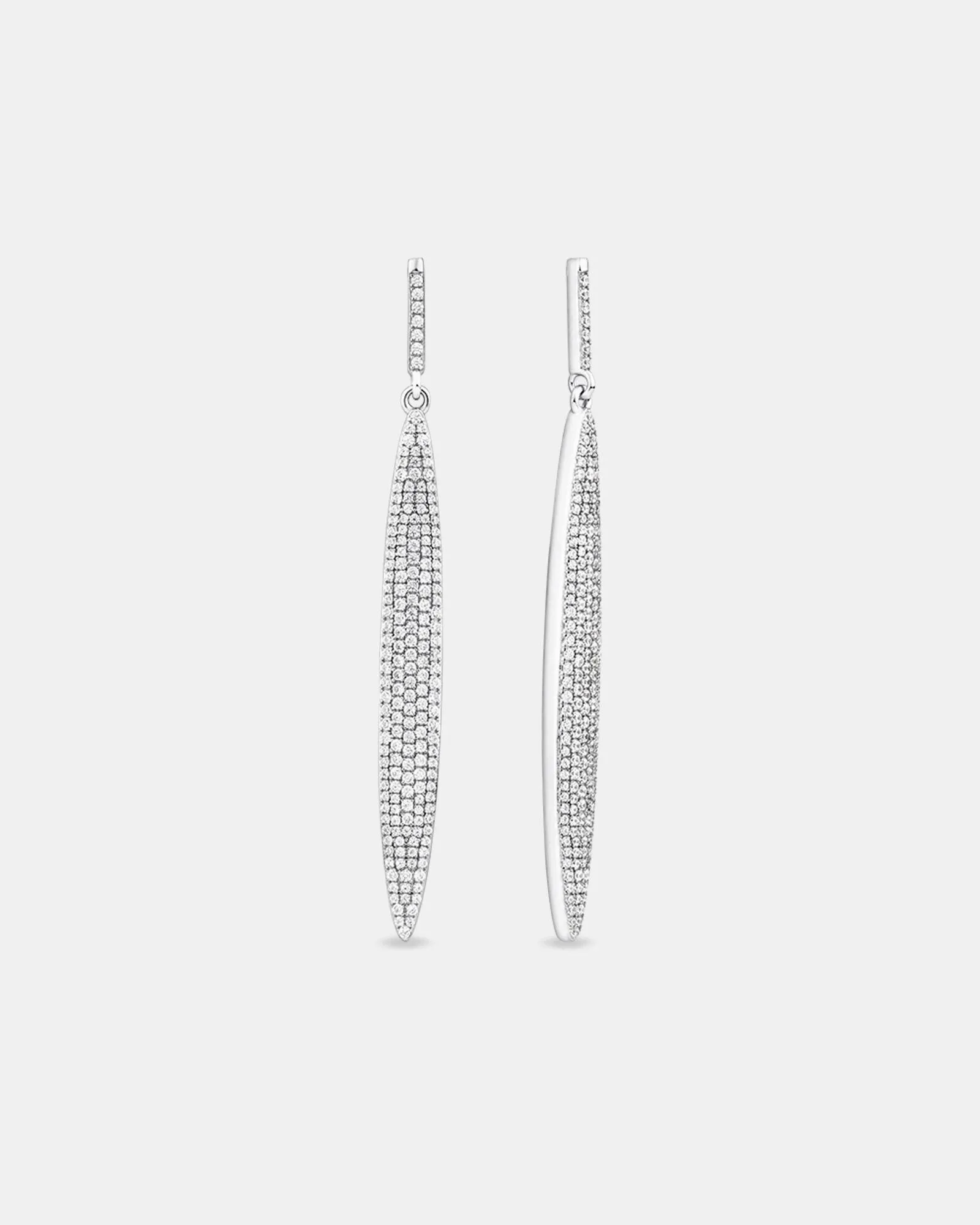 Earrings with Cubic Zirconia in Sterling Silver