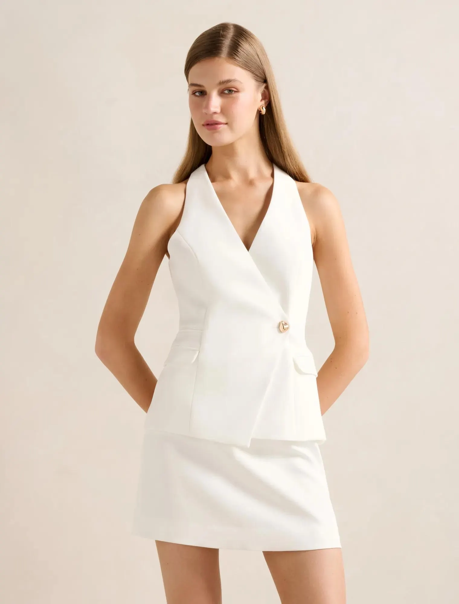 Carly Button Waistcoat