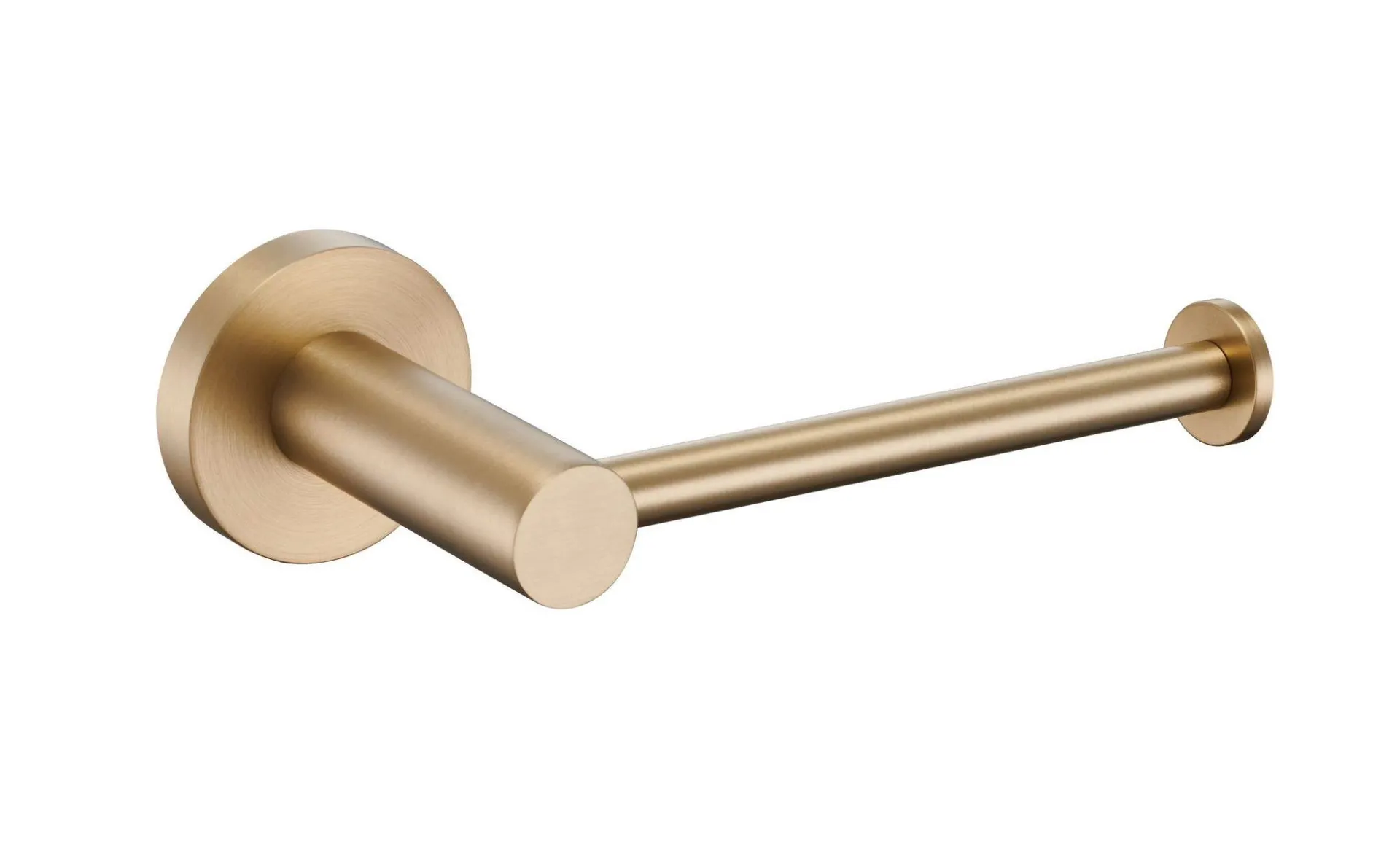 Round Tube Stainless Steel 1908 Toilet Roll Holders Satin Brass