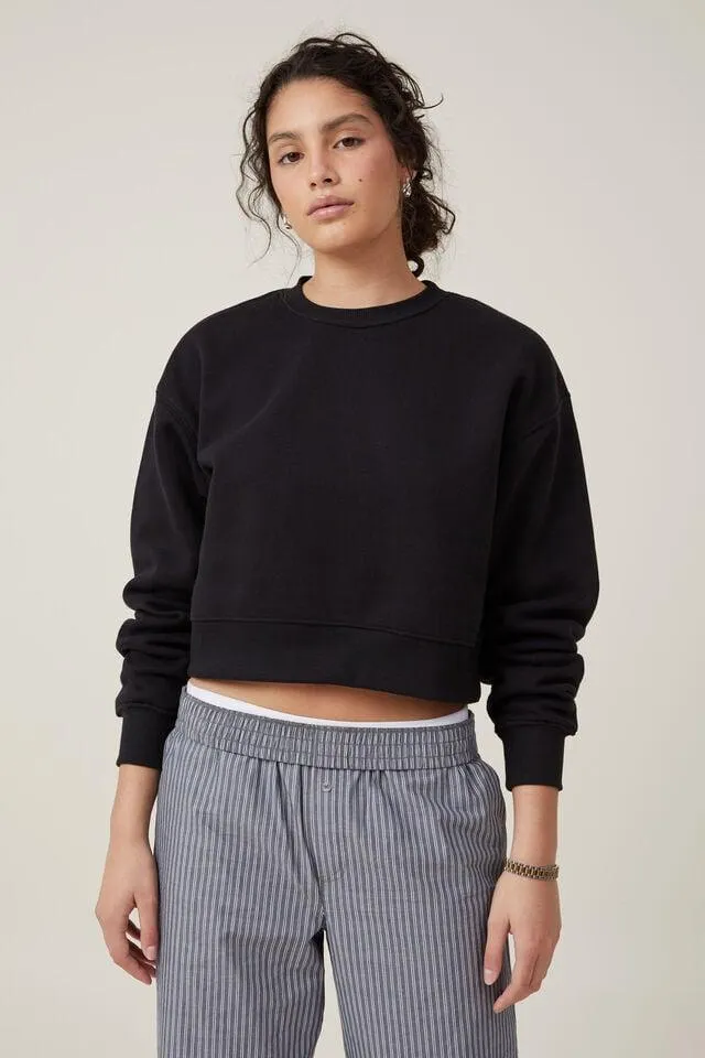 Classic Fleece Boxy Crew Sweatshirt