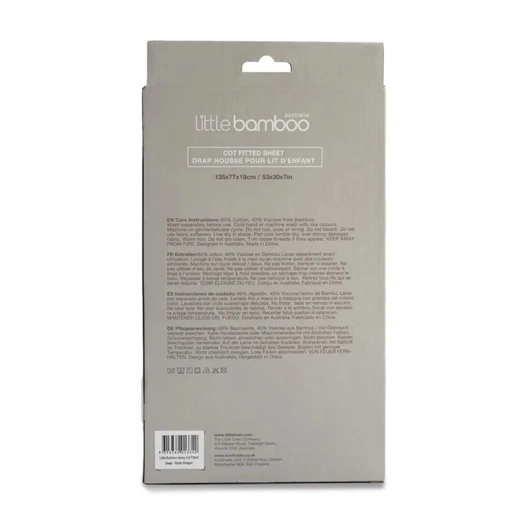 Little Bamboo Jersey Cot Fitted Sheet