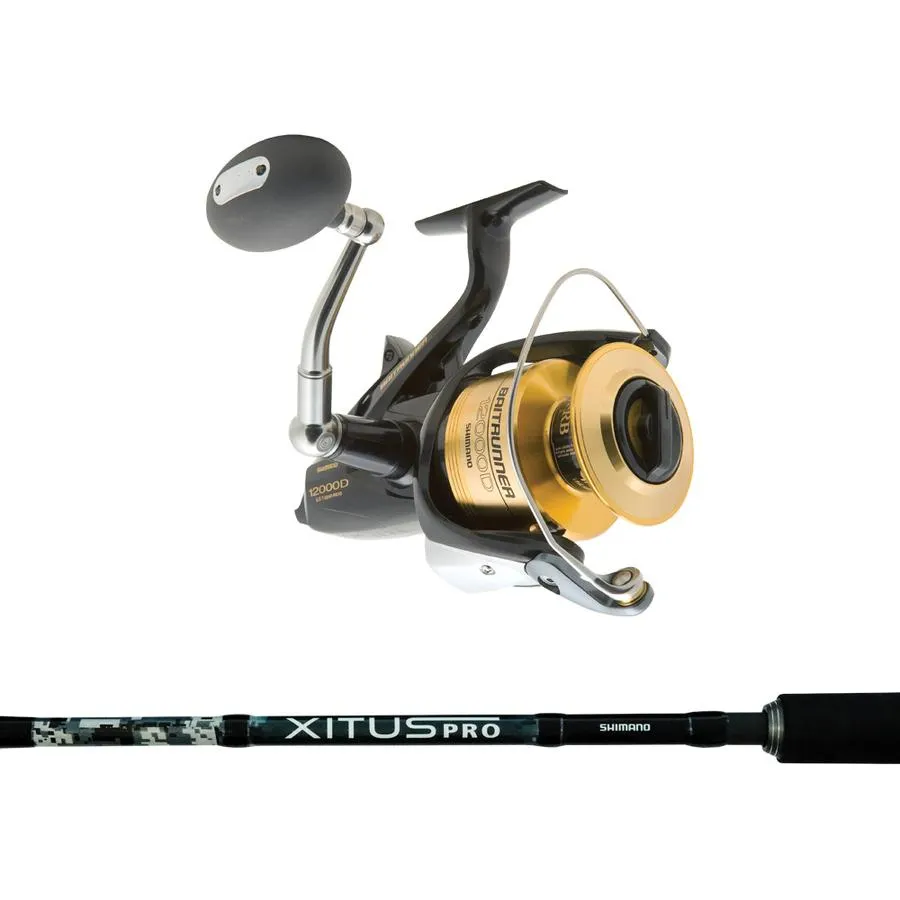 Shimano Baitrunner 12000D Reel / Xitus Pro Spin 6'10" 1 Piece 10-15kg Rod