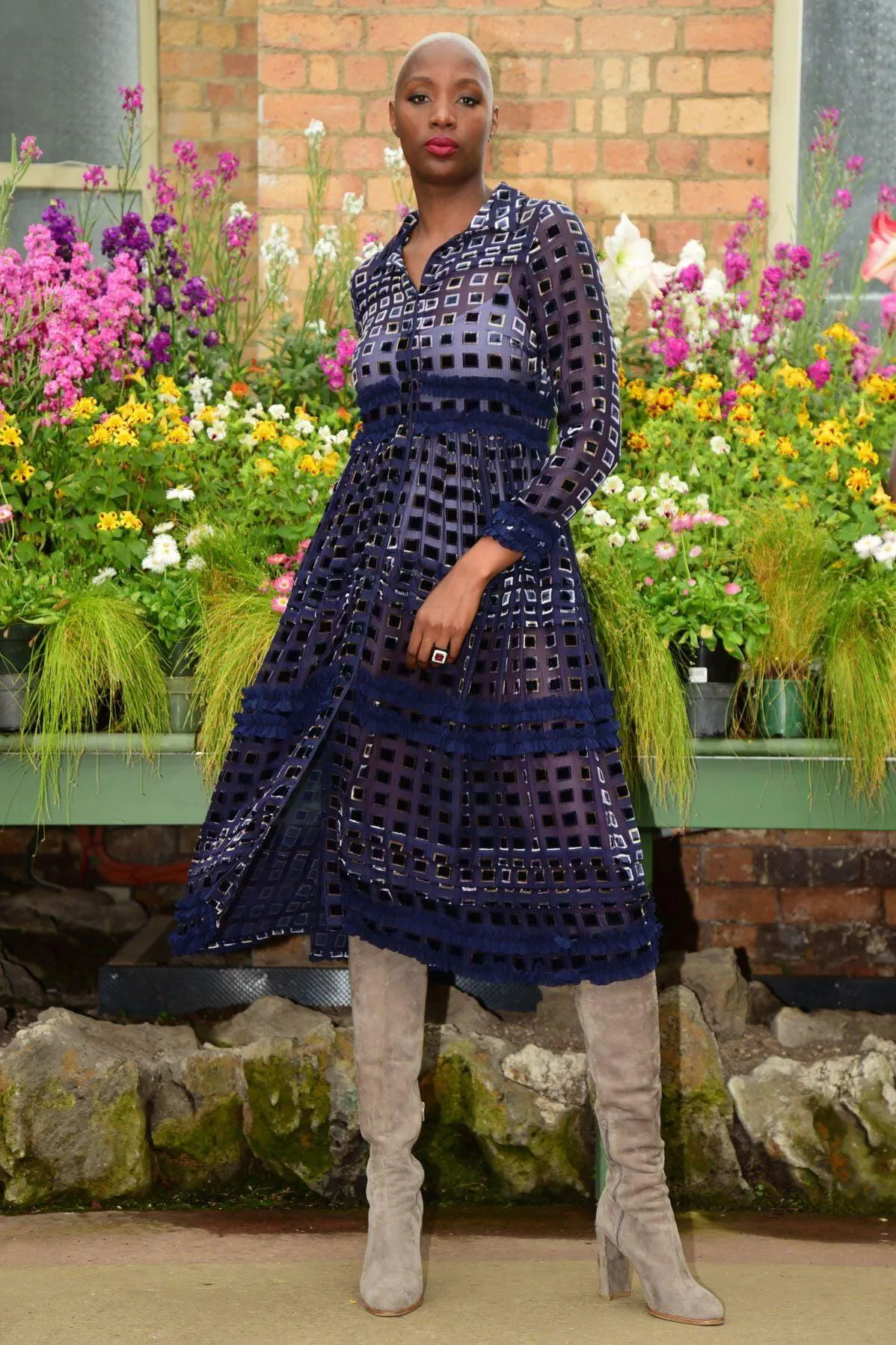 All Tucked Up Dress - Blue