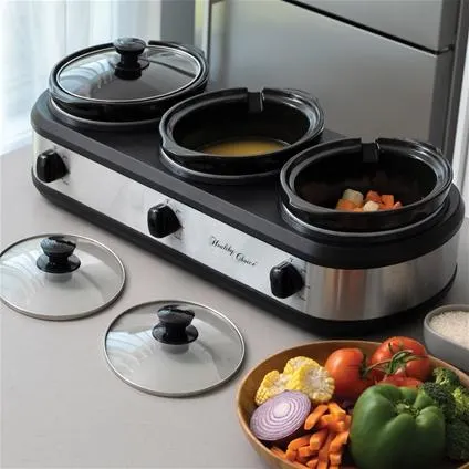 3 Pot Slow Cooker
