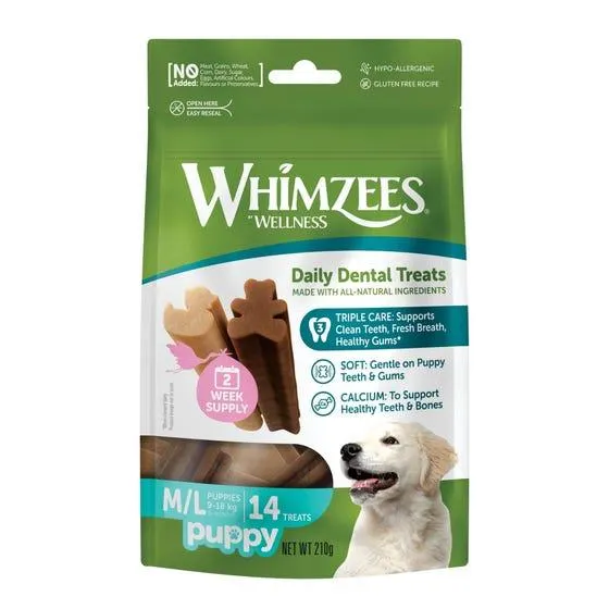 Whimzees M/l Breed Puppy Value Bag 14pc