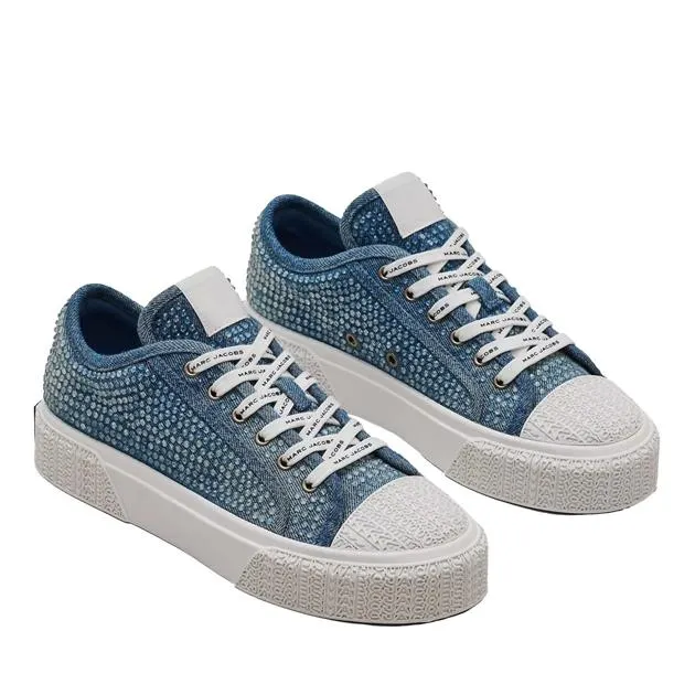MARC JACOBS The Crystal Denim Sneaker