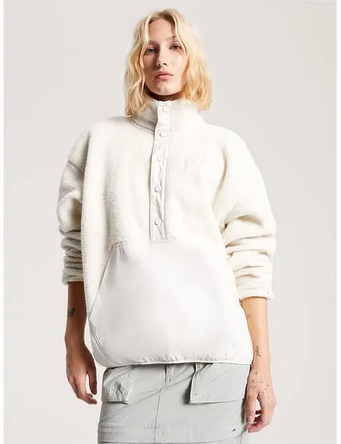 Oversized New Varsity Pop Over Sweater